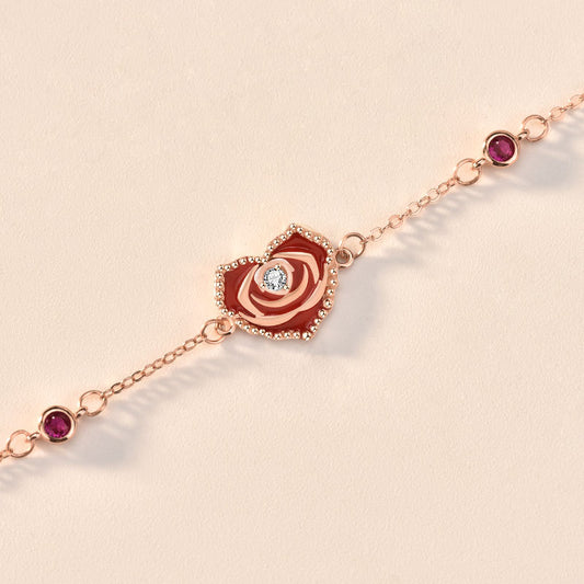 Bellissimo Cuore Rosa Bracelet