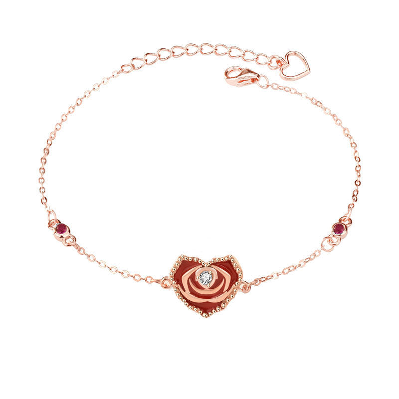 Bellissimo Cuore Rosa Bracelet