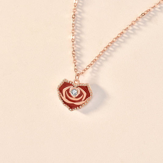 Bellissimo Cuore Rosa Necklace