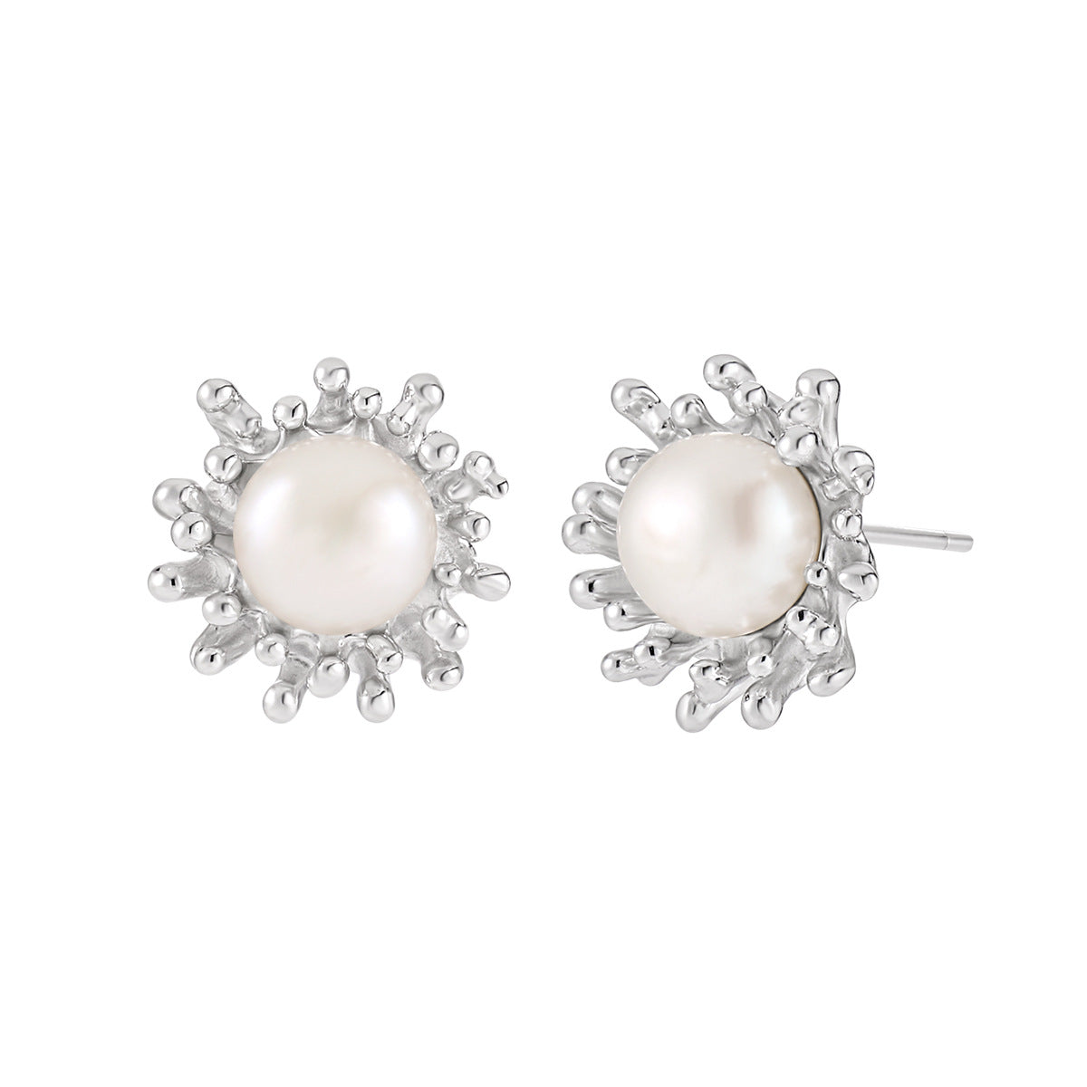 Raggi di Perla Stud Earrings