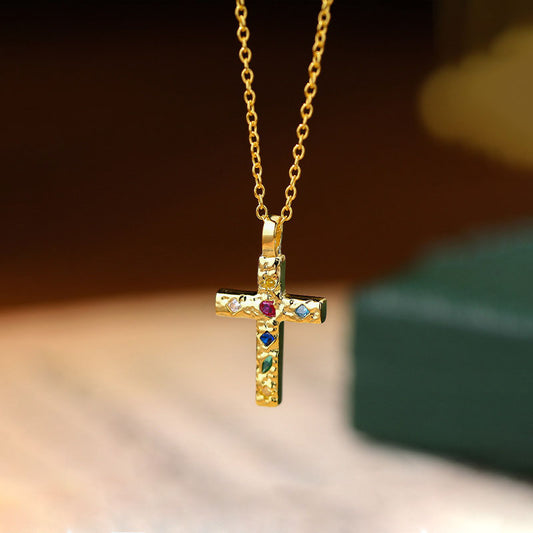 Croix Arc-en-Ciel Necklace