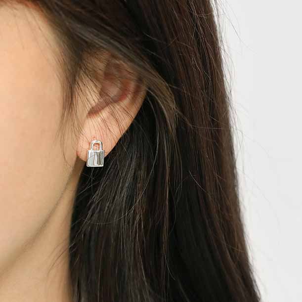 Luxe Lockset Hoop Earrings