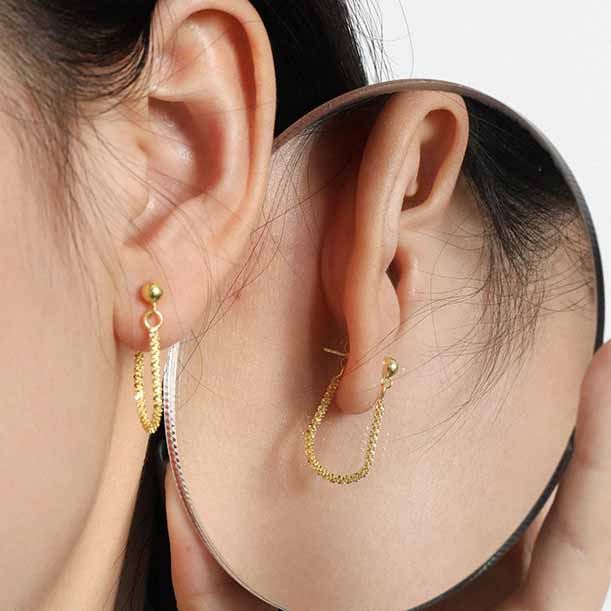 "Goldene Schleife" Earrings