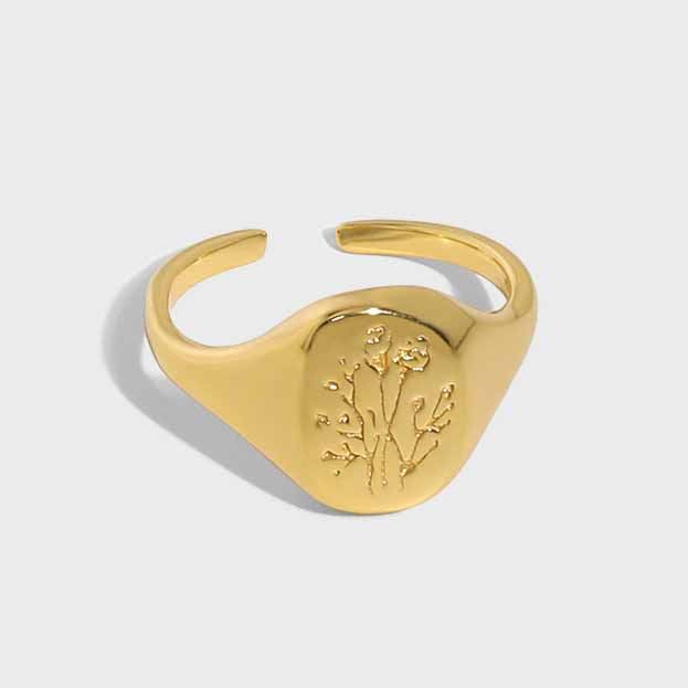 Fleur de Minuit Ring